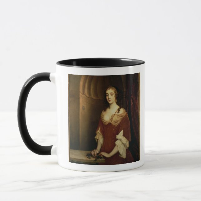 Probable portrait of Nell Gwynne (1650-87), mistre Mug (Left)