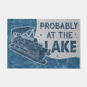 Probably At The Lake Rug, Trendy  Doormat