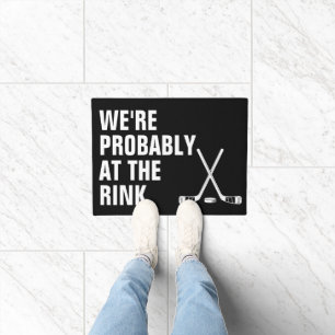Probably At The Rink Hockey Doormat