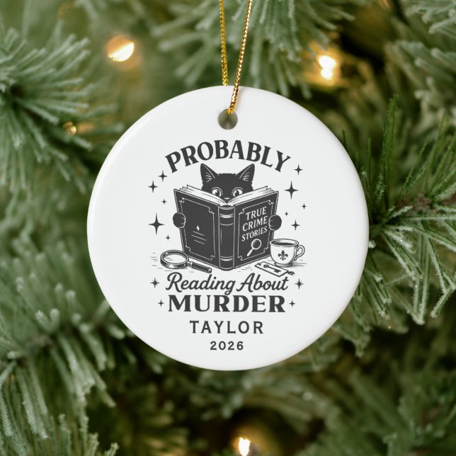 Probably Reading About Murder Ornament (Tree)