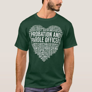 Probation And Parole Officer Heart T-Shirt