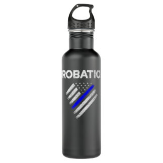 Probation Officer Parole Law Enforcement Flag Unif 710 Ml Water Bottle