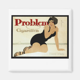Problem Cigarette Ad Magnet