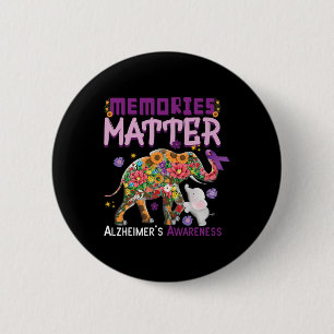 Problem Elephant Heimer Heimers Awareness 6 Cm Round Badge