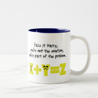 Problem Funny Math Two-Tone Coffee Mug