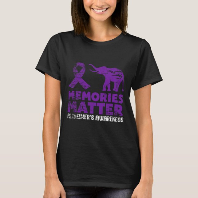 Problem Heimer - Purple Elephant 1  T-Shirt (Front)