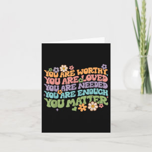 Problem Kindness Be Kind Groovy Mental Health Awar Card
