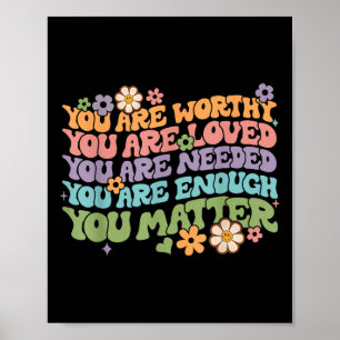 Problem Kindness Be Kind Groovy Mental Health Awar Poster