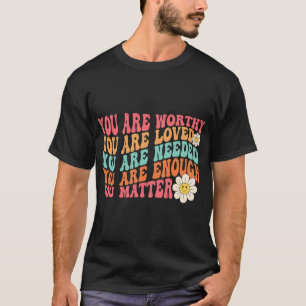 Problem Kindness Be Kind Groovy Mental Health Awar T-Shirt