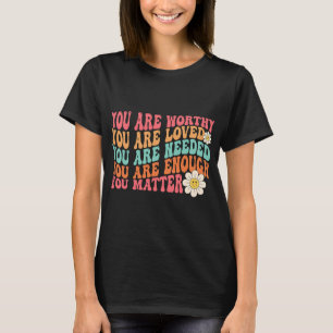 Problem Kindness Be Kind Groovy Mental Health Awar T-Shirt
