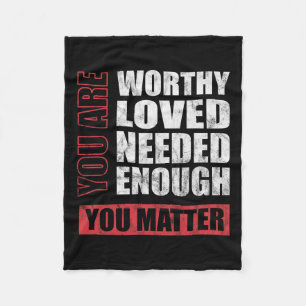 Problem Mental Health Awareness  Fleece Blanket