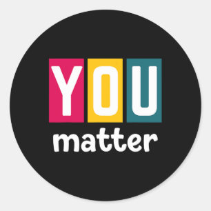 Problem Mental Health Awareness For Women  Classic Round Sticker