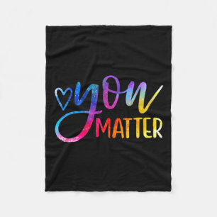 Problem - Mental Health Awareness Inspirational Gi Fleece Blanket