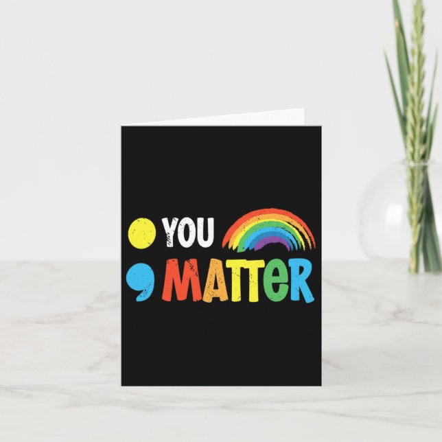 Problem Semicolon Mental Health Warrior Solidarity Card (Front)