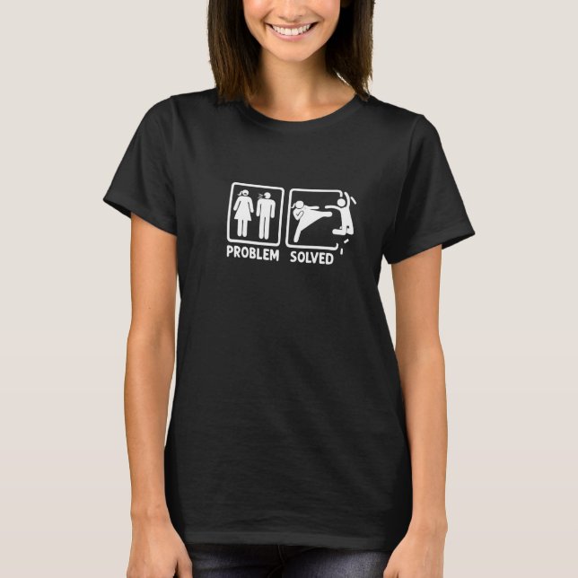 Problem Solution Couple Relationship Equal Rights  T-Shirt (Front)