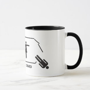"Problem Solved" Female funny breakup Mug