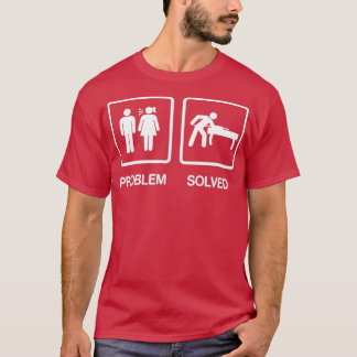 Problem Solved Funny Pool Billiards Player Gift T-Shirt