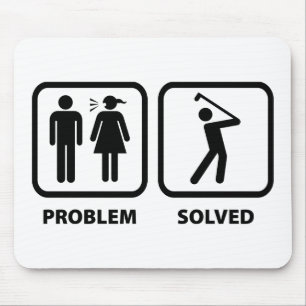 Problem Solved Golfing Mouse Pad