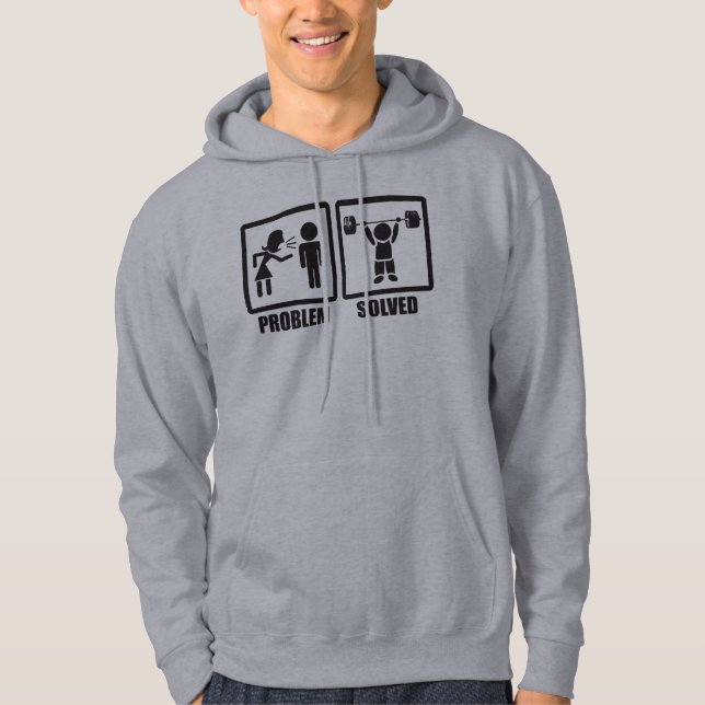 Problem Solved - Overhead Press Hoodie (Front)