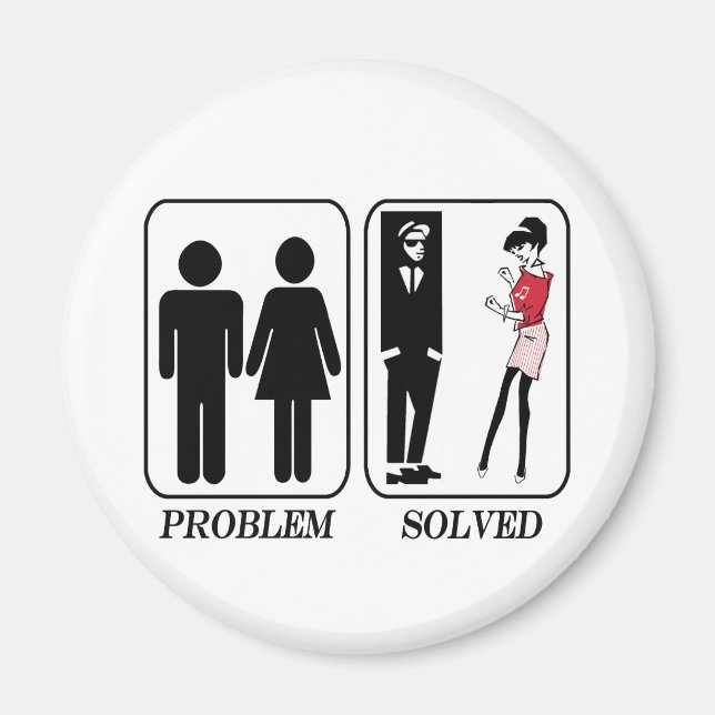 Problem solved ska magnet (Front)