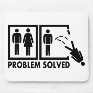 Problem solved - Woman Mouse Pad