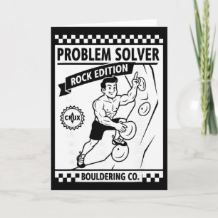 Problem Solver Rock Edition Climbing Wall Fun Card