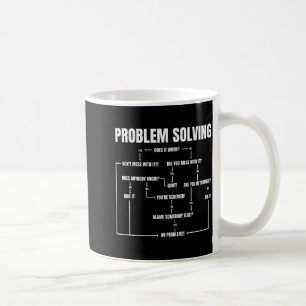 Problem Solving Chart Geek Nerd Computer Programme Coffee Mug