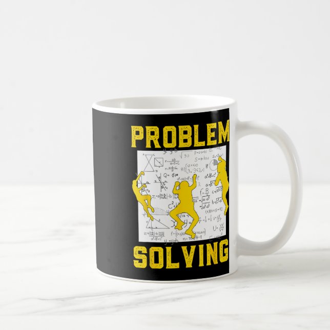 Problem Solving Climber Rock Climbing Bouldering P Coffee Mug (Right)