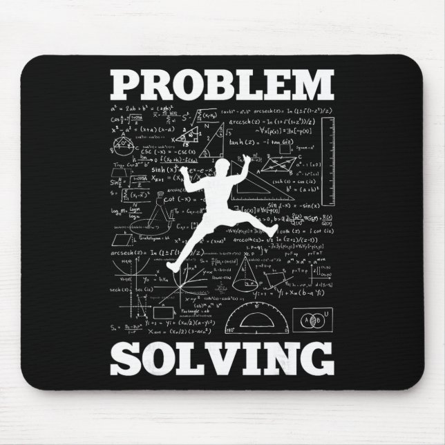 Problem Solving Climber Rock Climbing Bouldering P Mouse Pad (Front)