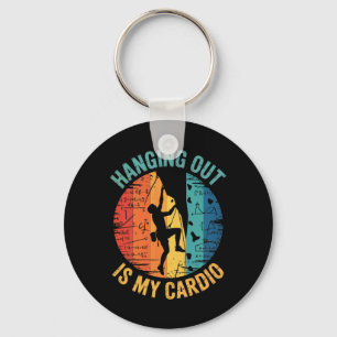 Problem Solving Is My Cardio Rock Climbing Boulder Key Ring