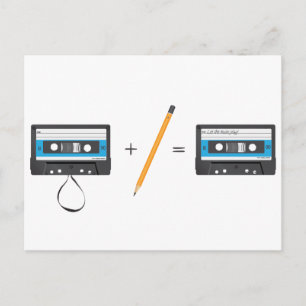 Problem-solving with compact cassette tapes. postcard