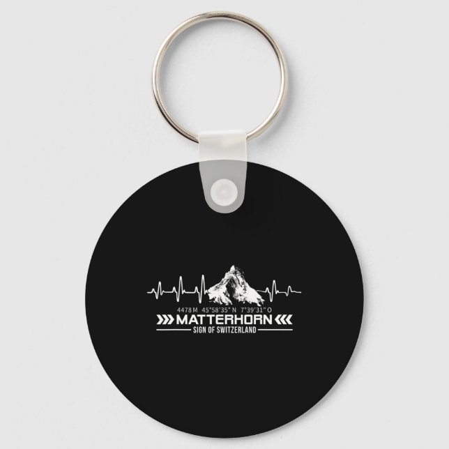 Problemhorn Switzerland Alps Zermatt Hiking Mounta Key Ring (Front)