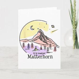 Problemhorn Zermatt Switzerland Mountain Hiking Sk Card