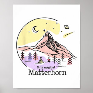 Problemhorn Zermatt Switzerland Mountain Hiking Sk Poster