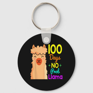 Probllama 100 Days Of School Cute 100th Day Boys G Key Ring