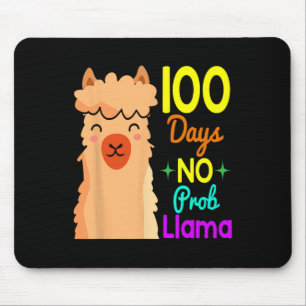 Probllama 100 Days Of School Cute 100th Day Boys G Mouse Pad