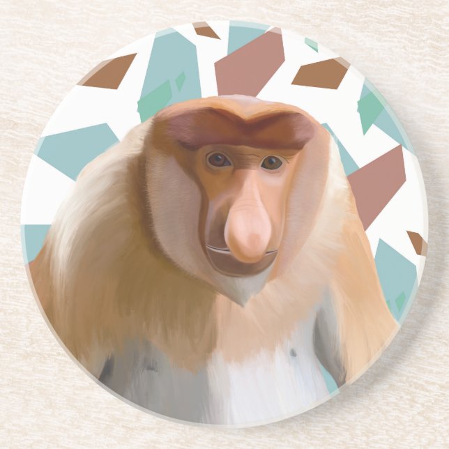 Proboscis Monkey Endangered Species  Coaster (Front)