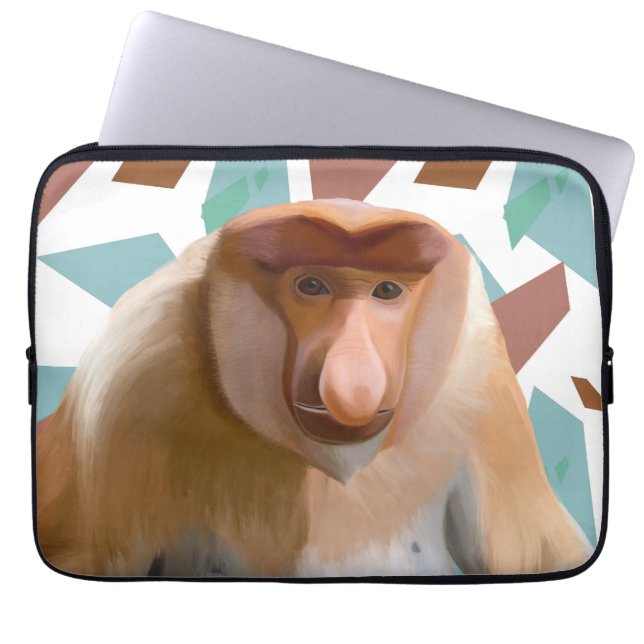 Proboscis Monkey Endangered Species  Laptop Sleeve (Front)