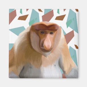 Proboscis Monkey Endangered Species Magnet
