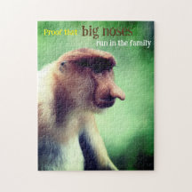 Proboscis monkey with big nose