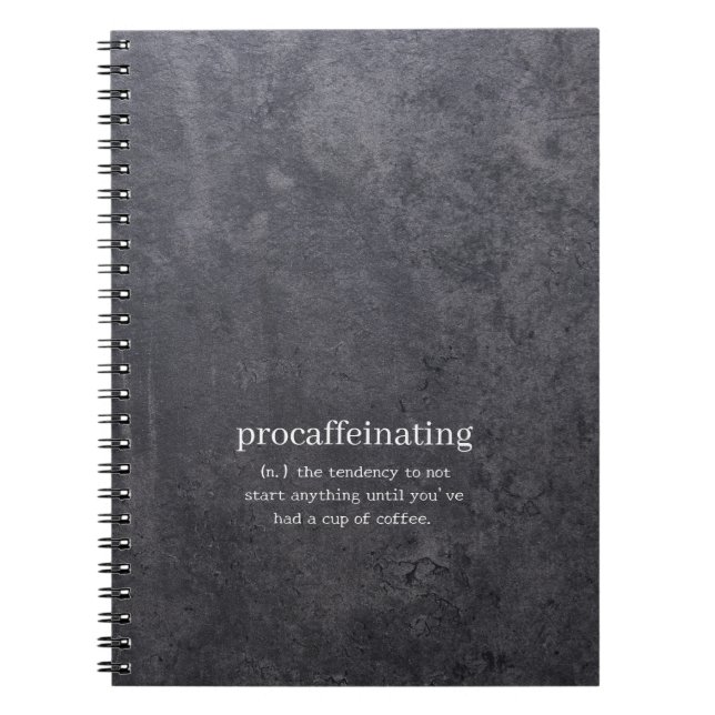 Procaffeinating Notebook (Front)