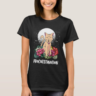 Procatstination  Cat  Humor Kitten Lazy Cat Mom  1 T-Shirt