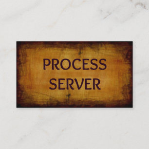 Process Server Antique Business Card