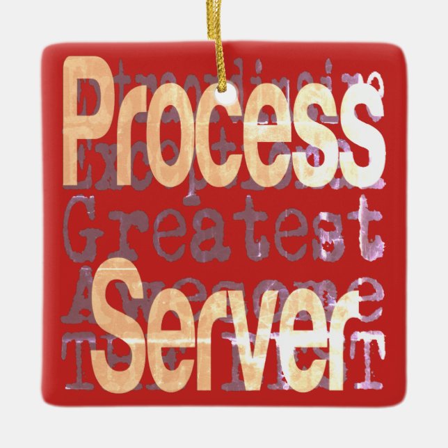 Process Server Extraordinaire Ceramic Ornament (Front)