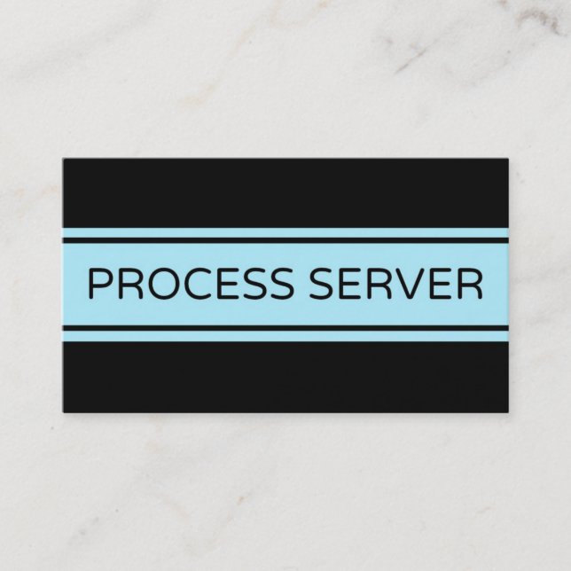 Process Server Stripe Business Card (Front)