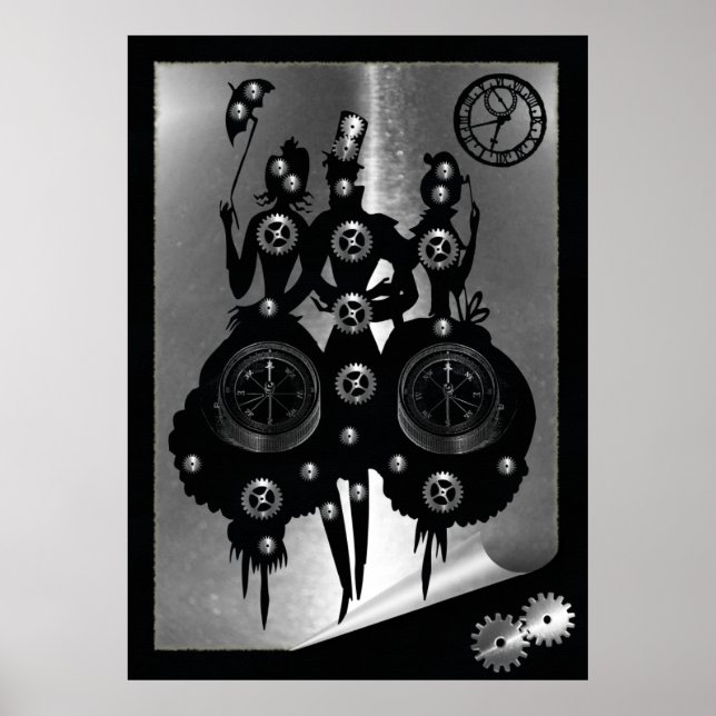 Process Steampunk Silhouette Poster (Front)