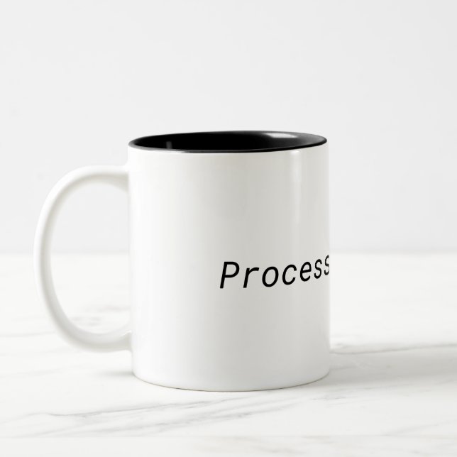 Processing Focus Minimalist Two-Tone Mug (Left)