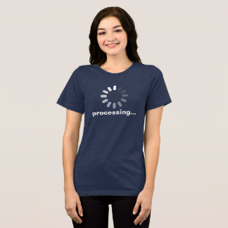 Processing Neurodivergent Loading Computer Icon Tri-Blend Shirt