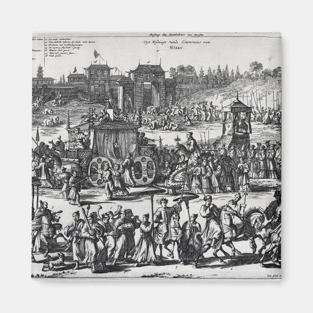 Procession from the gates of Macau Magnet (Front)