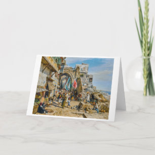 Procession in Jaffa   Gustav Bauernfeind   Card